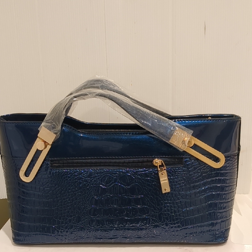 Just Like Brahim" Blue Handbag